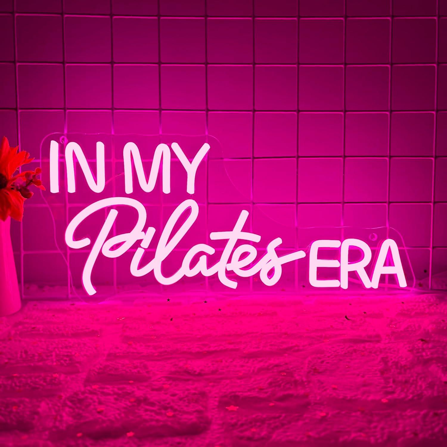 Yoga Fitness Studio - In My Pilates Era Neon Sign