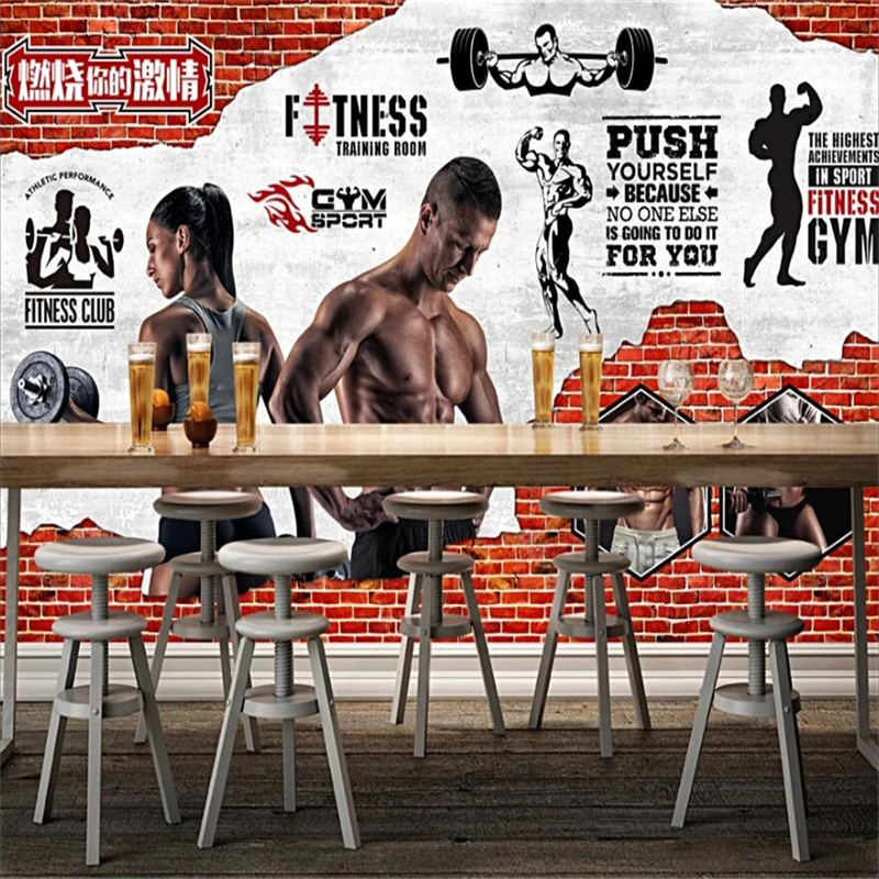 Yoga Fitness Images - Custom wallpaper 3d retro brick wall