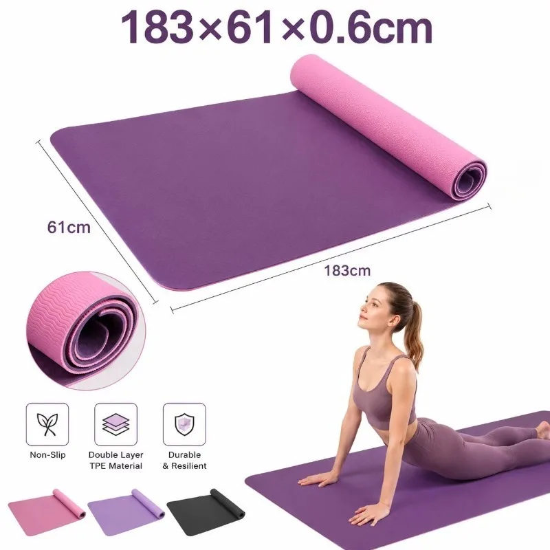 Yoga And Fitness Mat - Yoga Mats Anti-slip Sport Fitness Mat