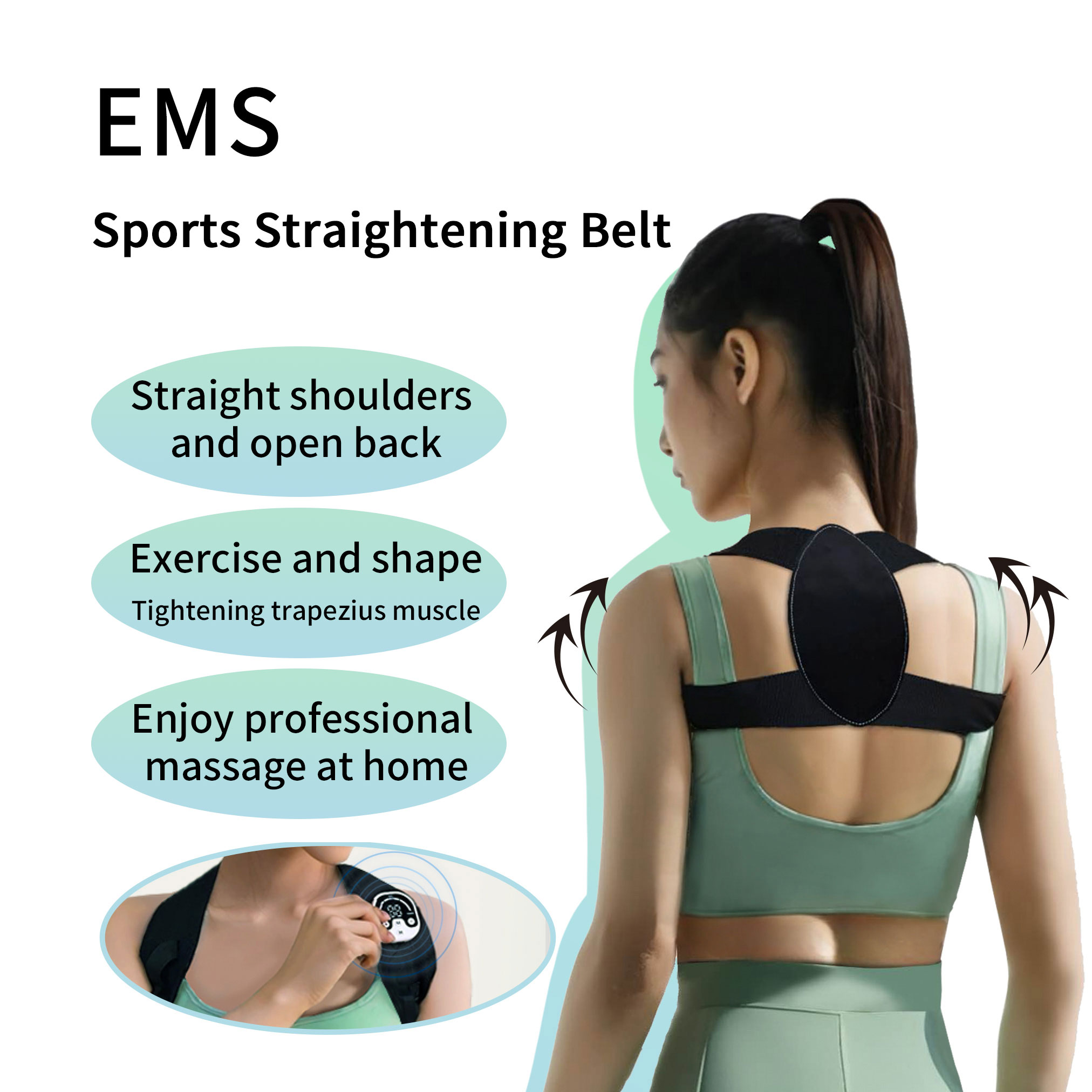 Microcurrent Posture Device Fo - Posture Corrector Back avaliação e preço