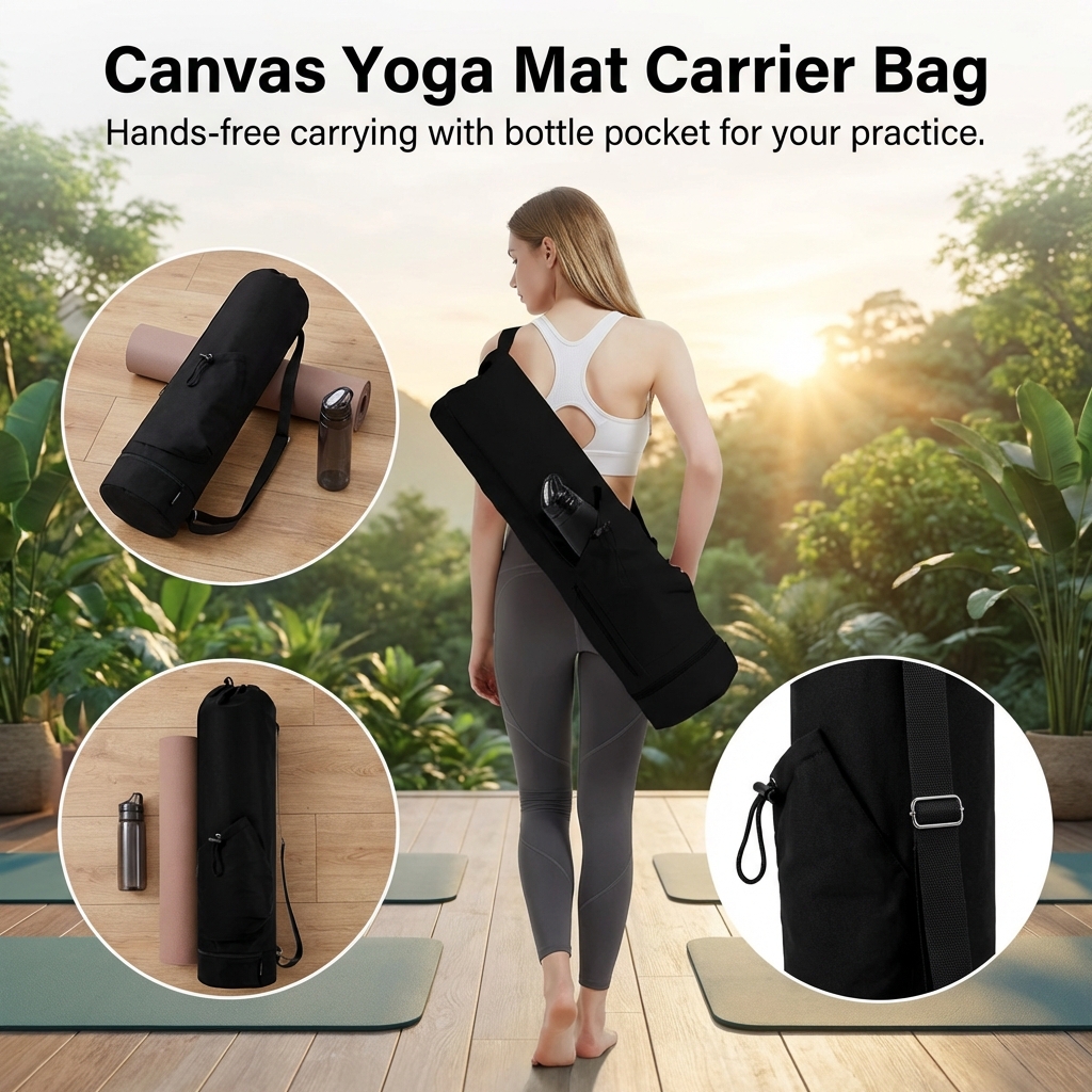Yoga Mat Storage Bag With Wate - Yoga And Fitness Mat avaliação e preço