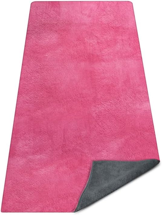 Extra Thick Yoga Mat Towel 600 - Yoga Fitness Images avaliação e preço