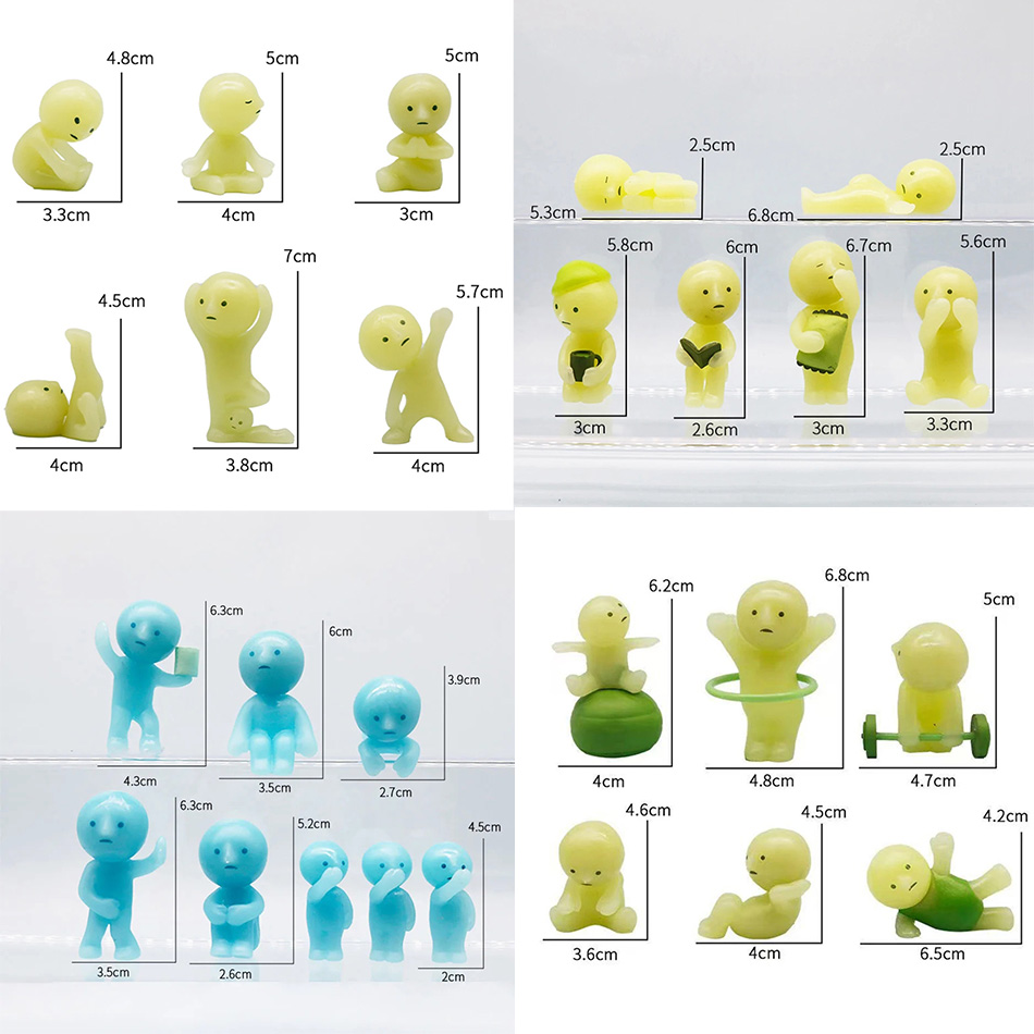 Glow In The Dark Mini Figure S - Yoga In Fitness First avaliação e preço