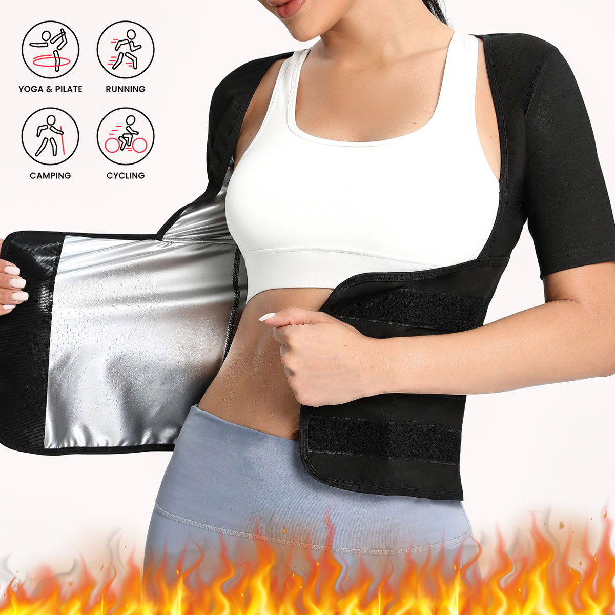 Sauna Suit for Women Sweat Bod - Waist Trainer Women avaliação e preço