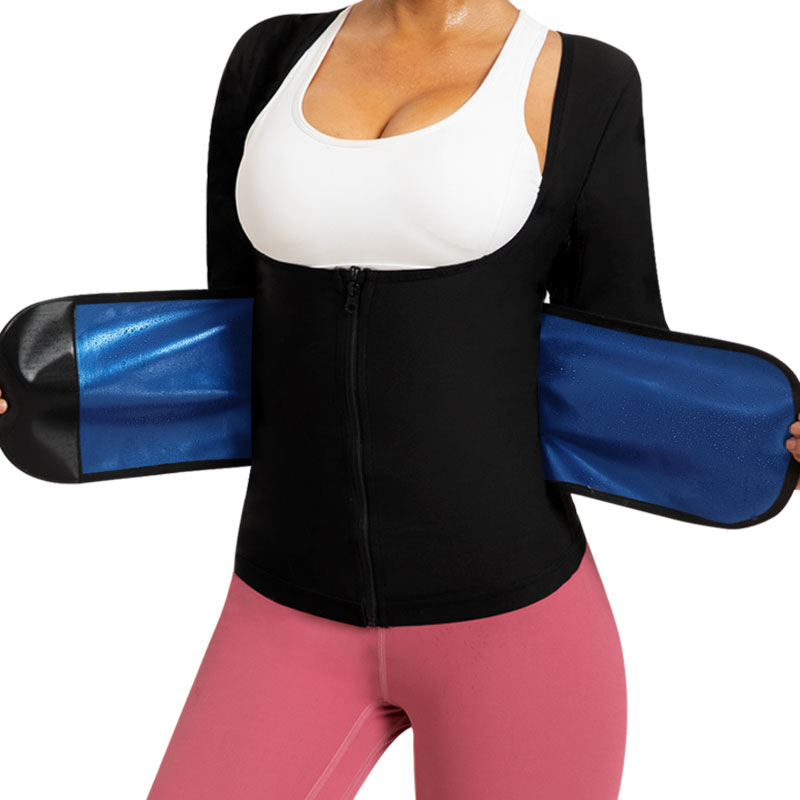 Sauna Shirt for Women Long Sle - Waist Trainer Women avaliação e preço
