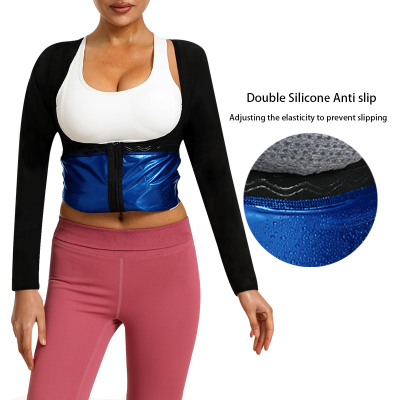 Sauna Shirt for Women Long Sle - Waist Trainer Women avaliação e preço