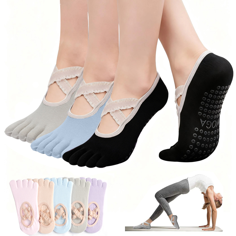 Ladies Non-Slip Pilates Socks  - Yoga Fitness Studio avaliação e preço