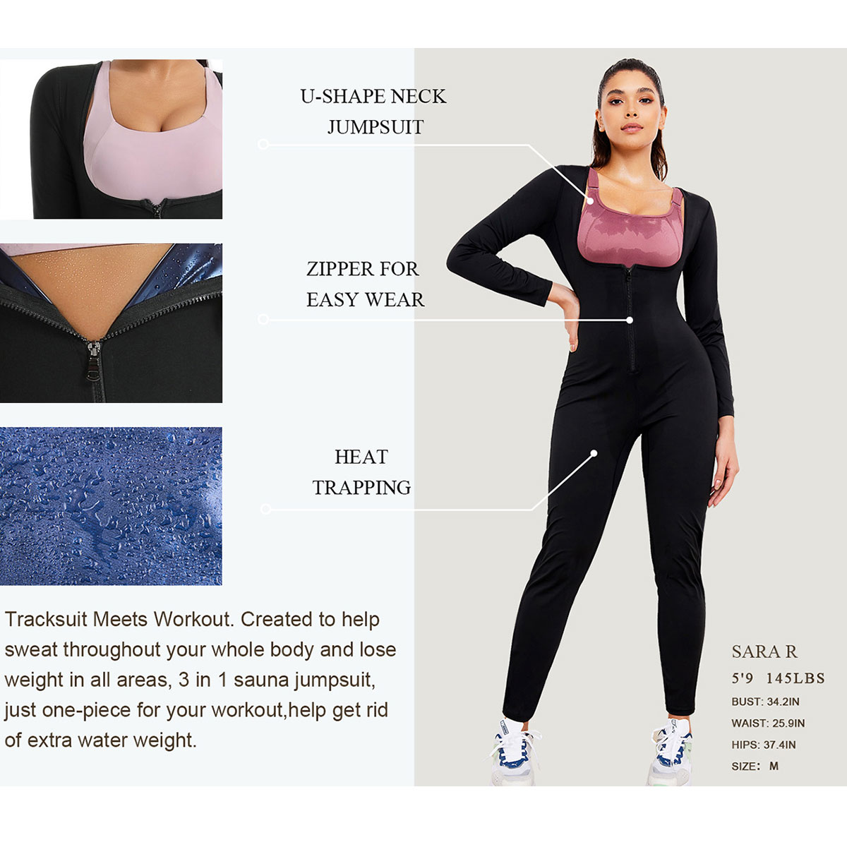Women's Long Sleeved Pants Jum - Waist Trainer Women avaliação e preço