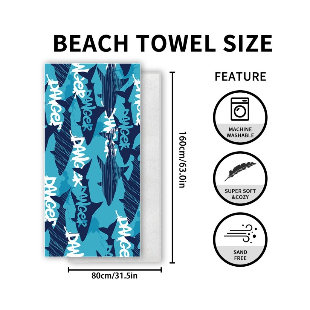 Fish Tail Print Beach Towels a - Yoga And Fitness Mat avaliação e preço