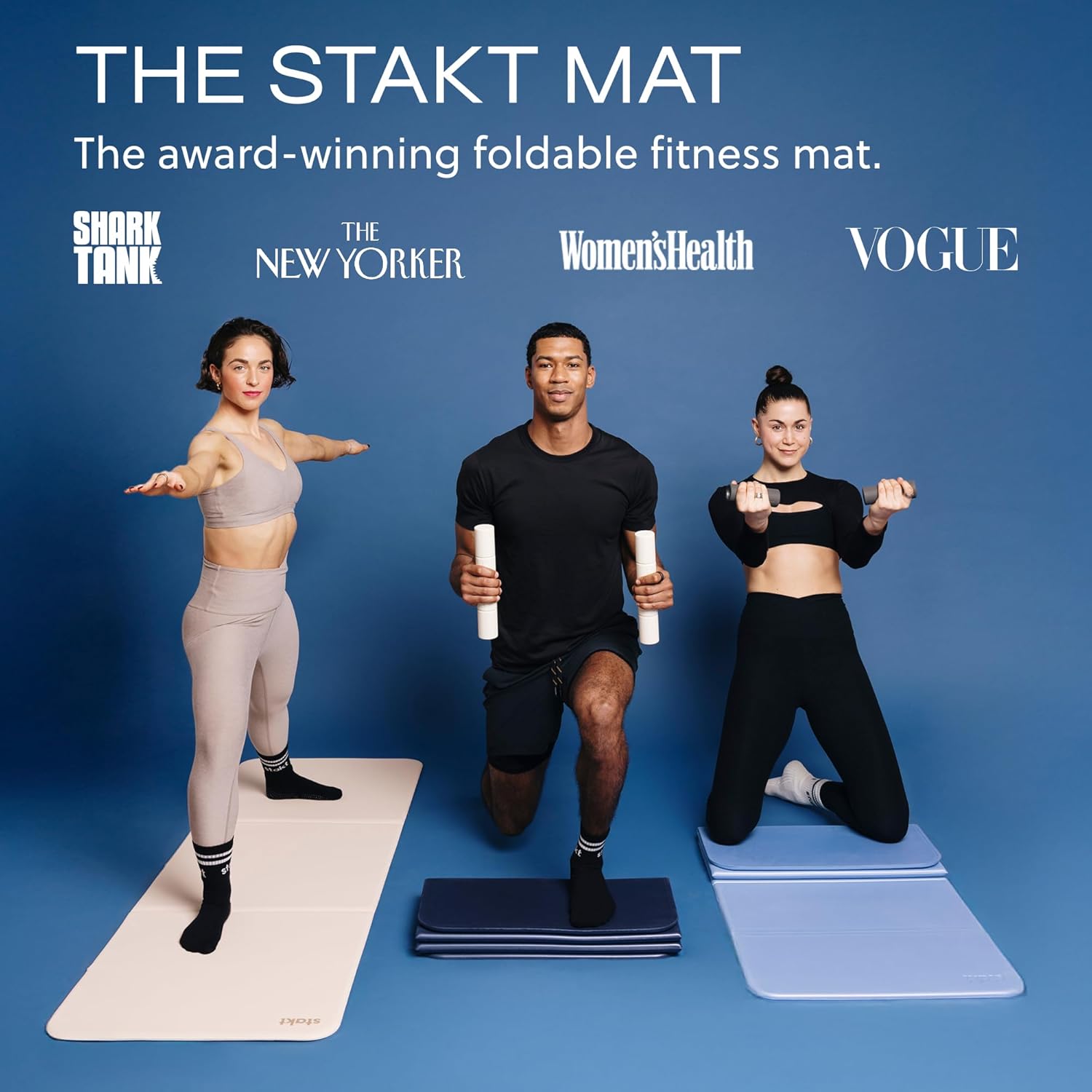 Foldable Yoga Mat, Premium Non - Yoga Fitness Studio avaliação e preço
