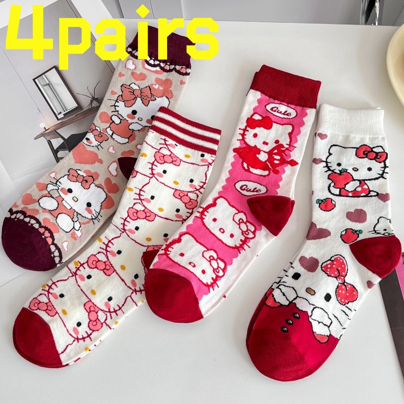 4 pairsof HelloKitty anti slip - Yoga In Fitness First avaliação e preço