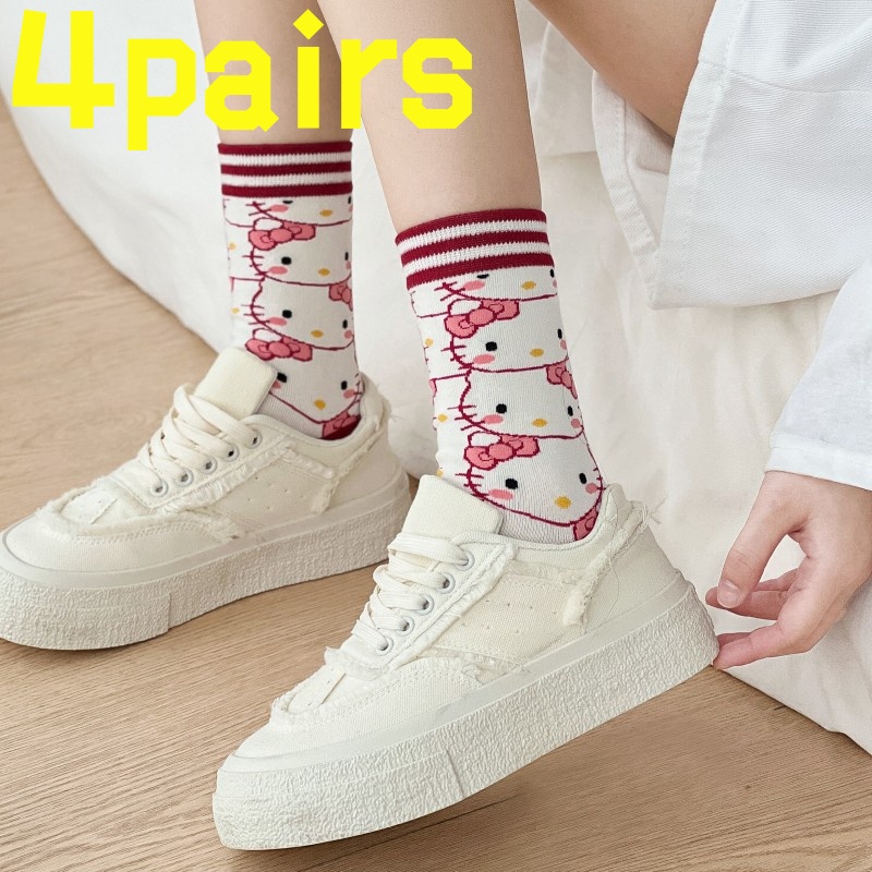 4 pairsof HelloKitty anti slip - Yoga In Fitness First avaliação e preço