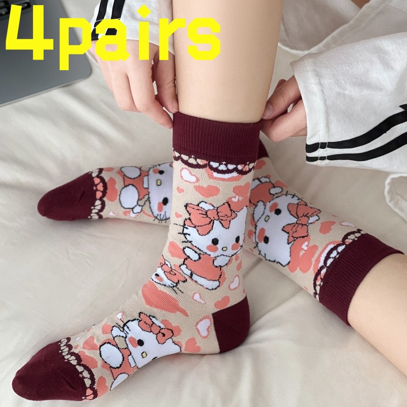 4 pairsof HelloKitty anti slip - Yoga In Fitness First avaliação e preço