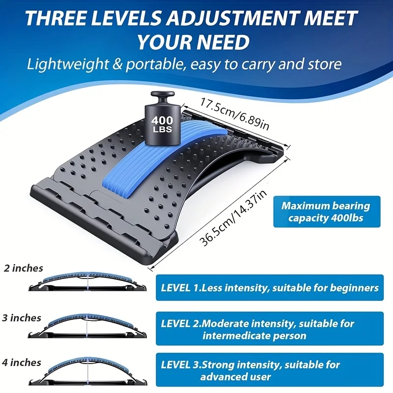 1Set Back Stretcher Lumbar Sup - Posture Corrector Back avaliação e preço