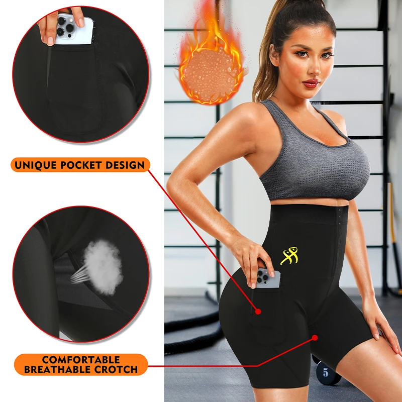 Sweat Sauna Pants Body Shaper  - Waist Trainer Women avaliação e preço
