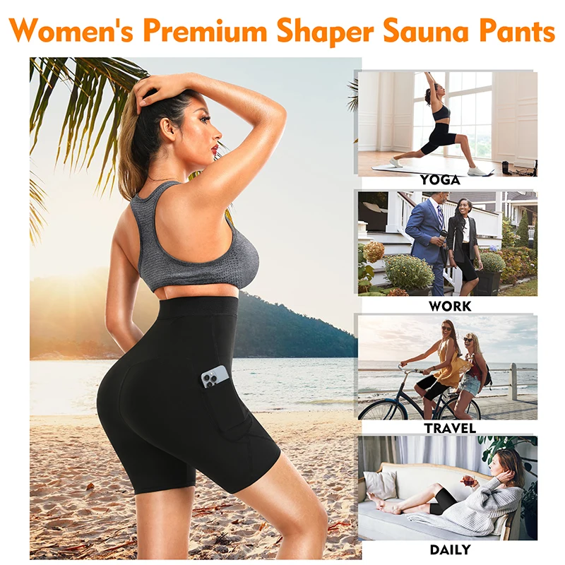 Sweat Sauna Pants Body Shaper  - Waist Trainer Women avaliação e preço
