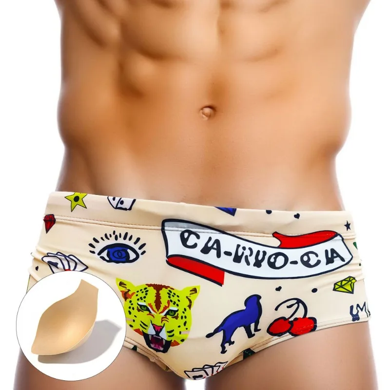 Sexy Men's Swimsuit Push-Up Sw - Push Up Board avaliação e preço