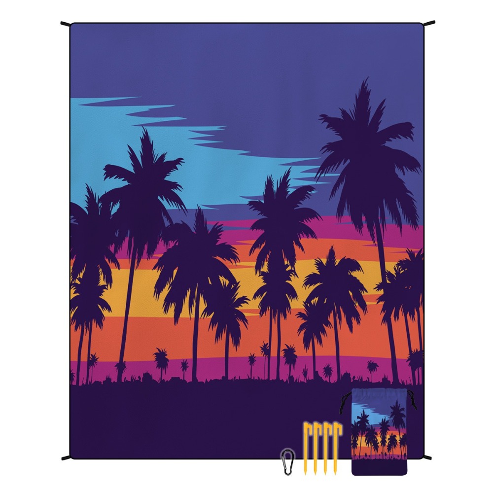 Palm Tree Beach Towel 71x86.6i - Yoga And Fitness Mat avaliação e preço